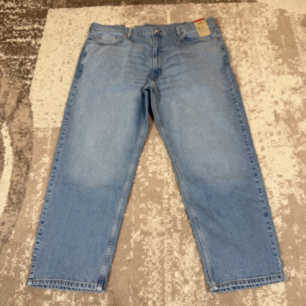 LEVI'S Men's Big & Tall 550 Relaxed Stretch Denim Blue Jeans 44x30 Straight Leg